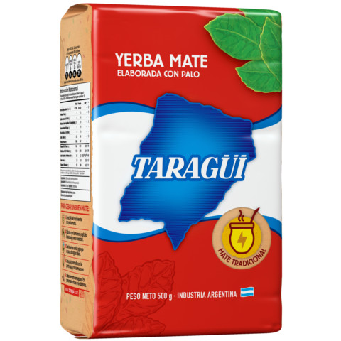 Yerba mate - Taragui Elaborada con palo 500g