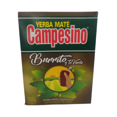 Yerba mate - Campesino Burrito y Te Verde 500g